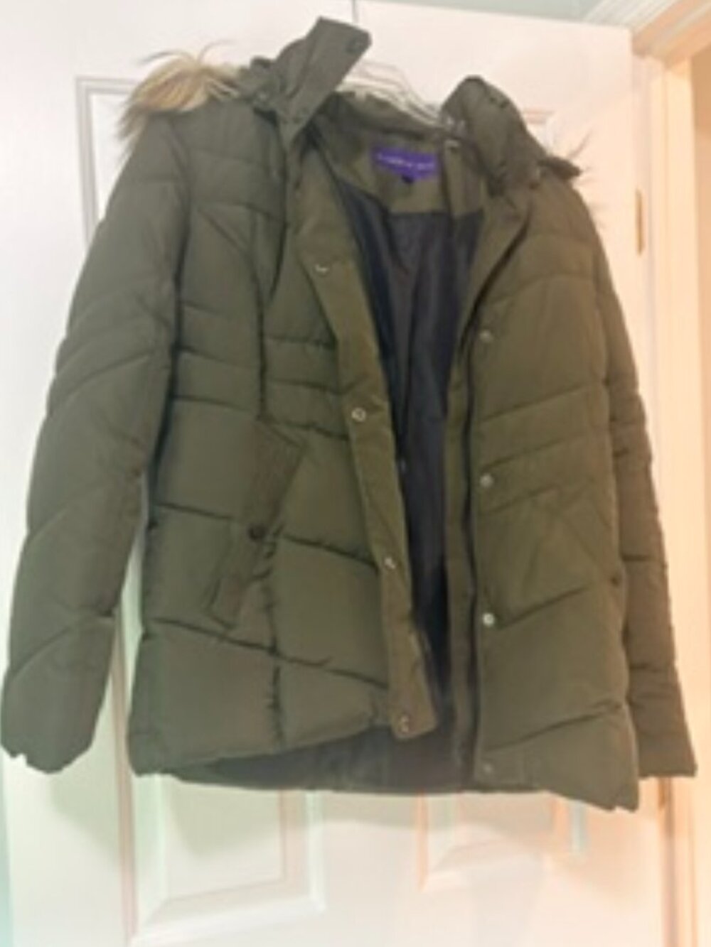 Madden Girl Size Medium Olive Green Winter Coat